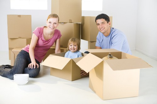 Removal team preparing a flat move in Highbury with careful handling