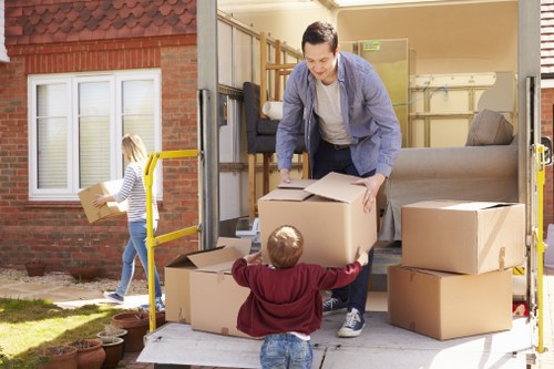 Protective wrapping and loading for local furniture moving