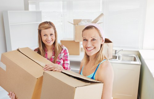 Packing and protecting household items for a move in Highbury